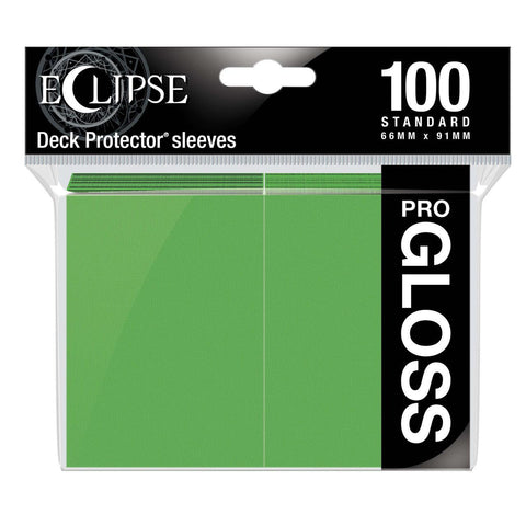 Eclipse Gloss Standard Sleeves 100 Pack Lime Green-0