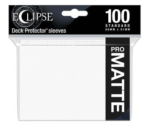 Eclipse Matte Standard Sleeves 100 Pack Arctic White-0