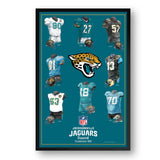 Jacksonville Jaguars Framed Print 10x13 Uniform Heritage-0
