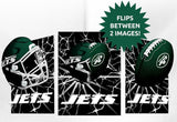 New York Jets 3D Art Print 12x16 Lightning Flip-0