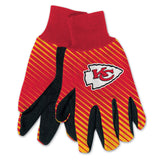 Kansas City Chiefs Two Tone Adult Size Gloves-0