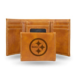 Pittsburgh Steelers Wallet Trifold Laser Engraved-0