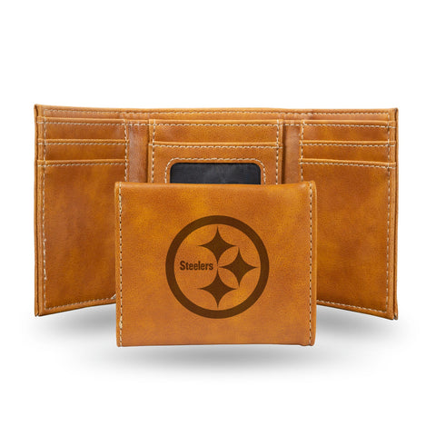 Pittsburgh Steelers Wallet Trifold Laser Engraved-0