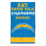 Los Angeles Chargers Baby Burp Cloth 10x17 - Team Fan Cave