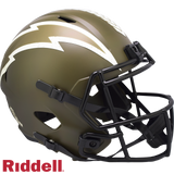 Los Angeles Chargers Helmet Riddell Replica Full Size Speed Style Salute To Service-0