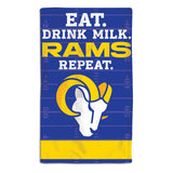 Los Angeles Rams Baby Burp Cloth 10x17 - Team Fan Cave