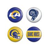 Los Angeles Rams Buttons 4 Pack-0
