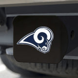 Los Angeles Rams Hitch Cover Color Emblem on Black-0