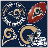 Los Angeles Rams Magnet Kit 4 Piece - Team Fan Cave