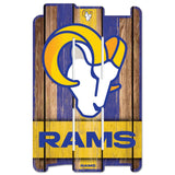 Los Angeles Rams Sign 11x17 Wood Fence Style-0