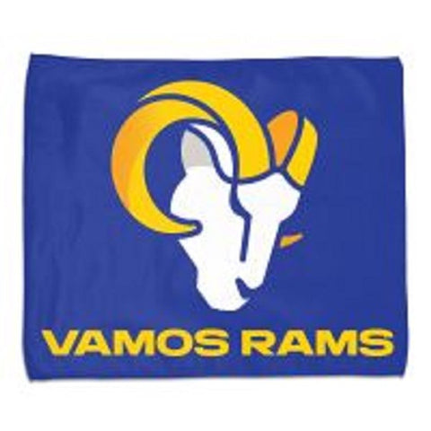 Los Angeles Rams Towel 15x18 Rally Style Full Color-0