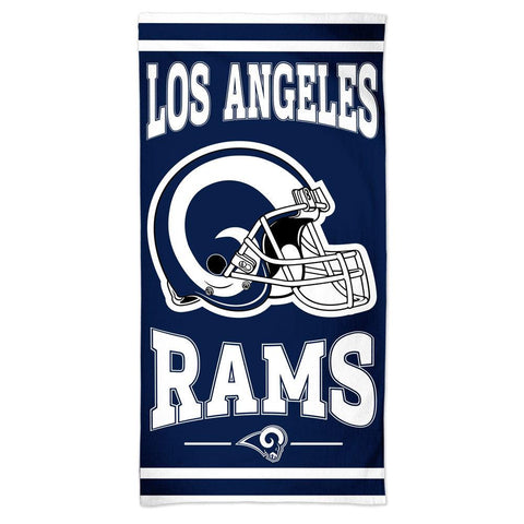 Los Angeles Rams Towel 30x60 Beach Style Blue and White - Special Order