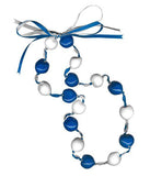 Lucky Kukui Nuts Necklace Royal/White - Team Fan Cave