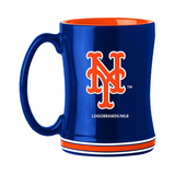 New York Mets Coffee Mug 14oz Sculpted Relief Team Color-0