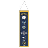 Milwaukee Brewers Banner Wool 8x32 Heritage Evolution Design-0