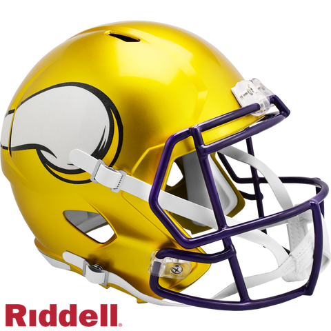 Minnesota Vikings Helmet Riddell Replica Full Size Speed Style FLASH Alternate-0