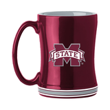 Mississippi State Bulldogs Coffee Mug 14oz Sculpted Relief Team Color-0