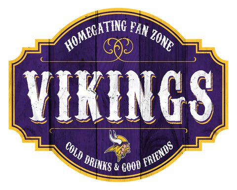 Minnesota Vikings Sign Wood 12 Inch Homegating Tavern-0