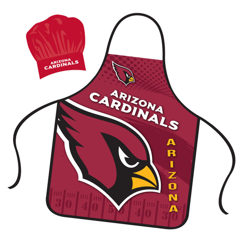 Arizona Cardinals Chef Hat and Apron Set-0