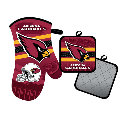 Arizona Cardinals Oven Mitt and Pot Holder Set-0