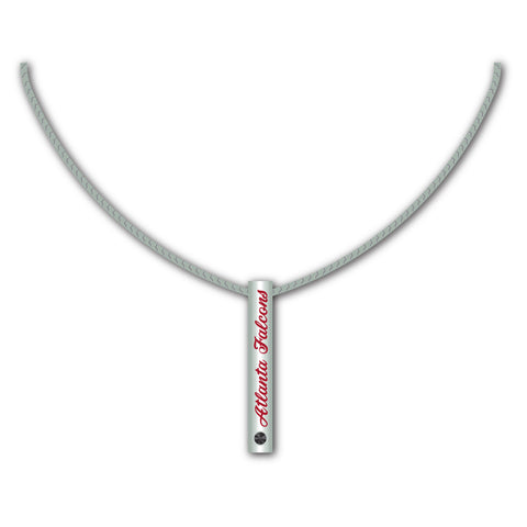 Atlanta Falcons Necklace Silver Bar-0