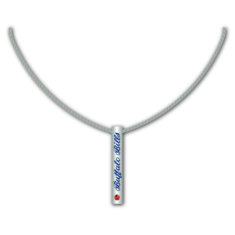 Buffalo Bills Necklace Silver Bar-0