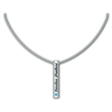 Carolina Panthers Necklace Silver Bar-0