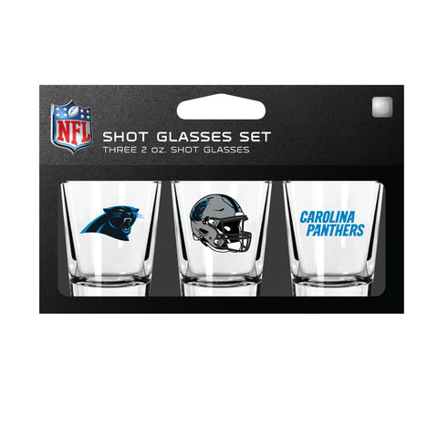 Carolina Panthers Shot Glass Set 3 Pack-0