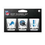 Detroit Lions Shot Glass Set 3 Pack-0