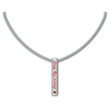 Kansas City Chiefs Necklace Silver Bar-0