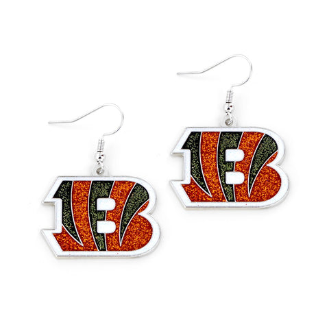 Cincinnati Bengals Earrings Glitter Dazzle-0