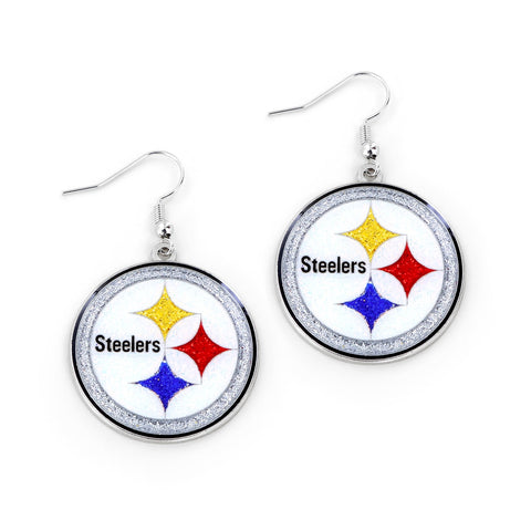 Pittsburgh Steelers Earrings Glitter Dazzle-0