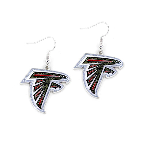 Atlanta Falcons Earrings Glitter Dazzle-0