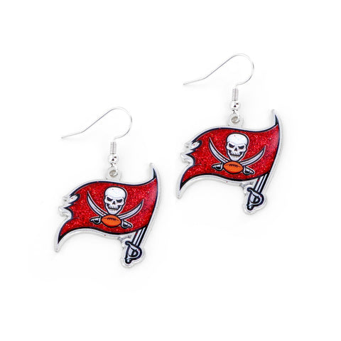 Tampa Bay Buccaneers Earrings Glitter Dazzle-0