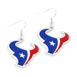 Houston Texans Earrings Glitter Dazzle-0