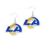 Los Angeles Rams Earrings Glitter Dazzle-0