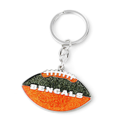 Cincinnati Bengals Keychain Football Glitter-0