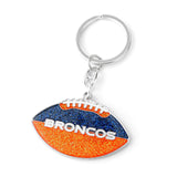 Denver Broncos Keychain Football Glitter-0