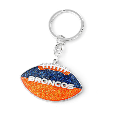 Denver Broncos Keychain Football Glitter-0