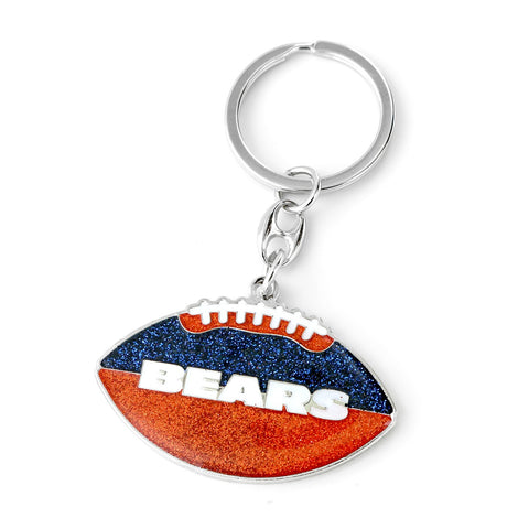 Chicago Bears Keychain Football Glitter-0