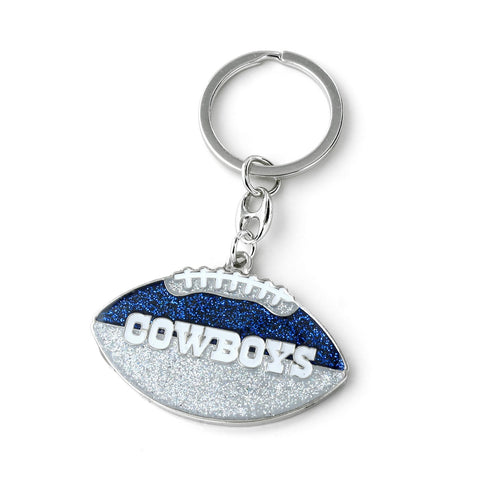 Dallas Cowboys Keychain Football Glitter-0