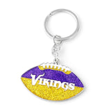 Minnesota Vikings Keychain Football Glitter-0