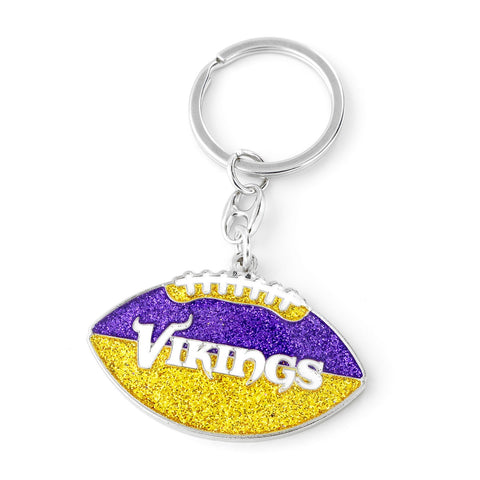 Minnesota Vikings Keychain Football Glitter-0