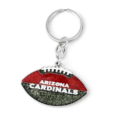 Arizona Cardinals Keychain Football Glitter-0