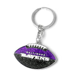 Baltimore Ravens Keychain Football Glitter-0
