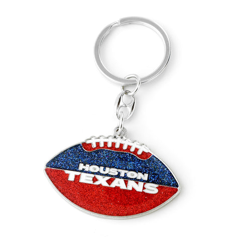 Houston Texans Keychain Football Glitter-0