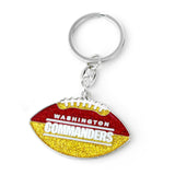 Washington Commanders Keychain Football Glitter-0