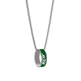 New York Jets Necklace Fashion Ring Pendant Silver-0