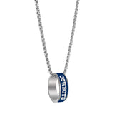 Dallas Cowboys Necklace Fashion Ring Pendant Silver-0