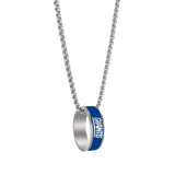 New York Giants Necklace Fashion Ring Pendant Silver-0